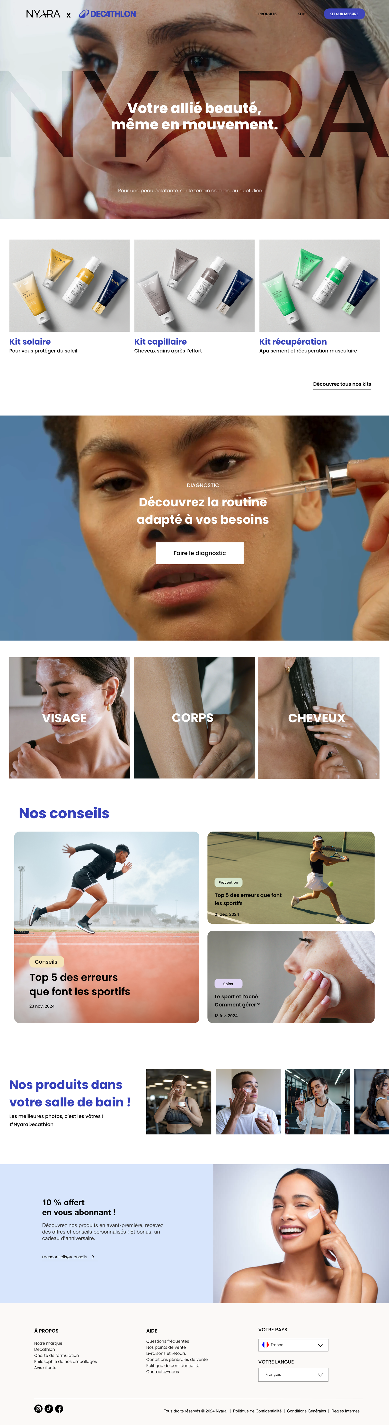 Accueil version desktop