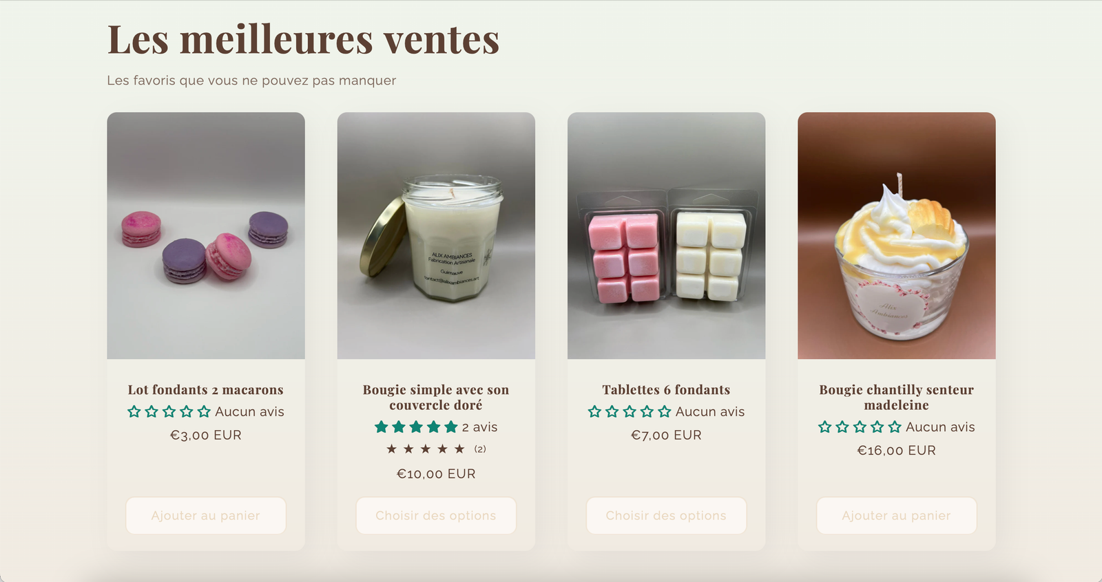 Meilleures ventes
